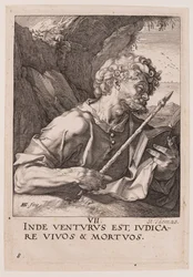 Thomas, van Christus, de apostelen en Paulus met de geloofsbelijdenis