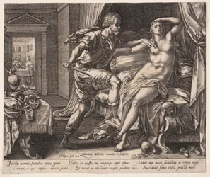 Tarquinius en Lucretia, uit Het verhaal van Lucretia