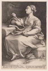 Thalia, de muze van de komedie, uit De negen muzen