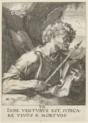 Thomas, blad 8 uit de serie "Christus, de twaalf apostelen en Paulus"