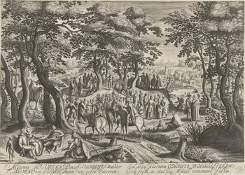 Johannes de Doper predikt tot de menigte