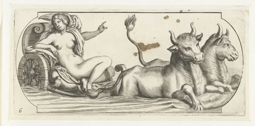 Europa op een strijdwagen (Nouveau Livre des Dieux et Deeßes De la Marine Bouckje van Zeegoden en Godinnen)