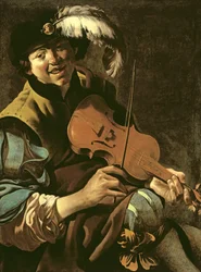 Een jongen met een viool, 1626
