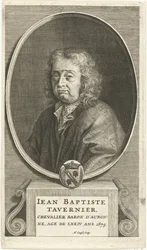 Portrait of Jean-Baptiste Tavernier (1605-1699), c.1680 (engraving)