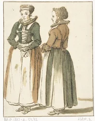 Twee staande vrouwen