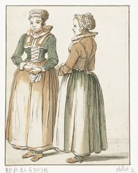 Twee staande vrouwen