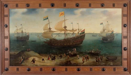 Het Amsterdamse viermastschip De Hollandse Tuyn en andere schepen keren terug uit Brazilië onder bevel van Paulus van Caerden