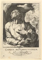 St. Judas Thaddeüs, uit Christus, de Apostelen en St. Paulus met de Geloofsbelijdenis