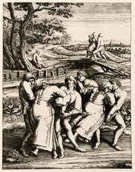 Dansplaag, Straatsburg, Elzas. 1518
