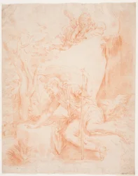Narcissus bij de bron (Ovidius, Met.III, 415)