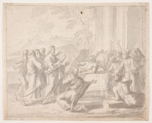 Opwekking van de zoon van de weduwe van Nain (Luk. 7,11 vv)