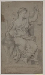 Zittende Justitia (detail)