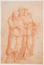 Studie naar Rafael: De school van Athene (De bovenste filosofengroep)