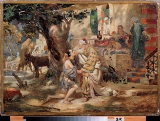 De terugkeer van de verloren zoon, schilderij van Henryk Siemiradzki (1843-1902), olie op doek, Poolse kunst