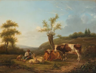 Landschap met vee bij Darthuizen
