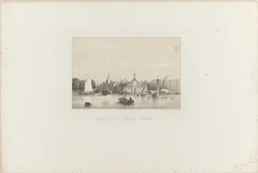 Gezicht op het Oude Hoofd te Rotterdam, 1854