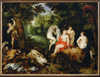 Diana, rustend na de jacht (schilderij op doek)