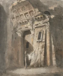 Verwoeste Boog met Waslijn, mogelijk in Rome