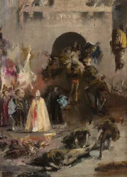 Scène uit de Spaanse Inquisitie, c.1868-70