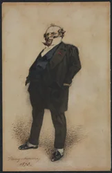 Zelfportret in de rol van M. Prud