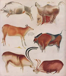 Meesterwerken van jagerskunstenaars aan het begin van de beschaving, ca. 1935