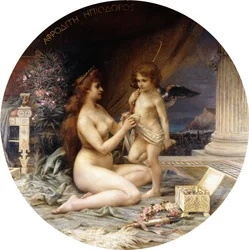 Aphrodite en Eros