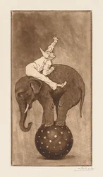 Olifant en clown