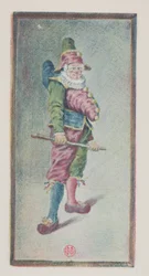 Punchinello, driekwart naar rechts, ca. 1887