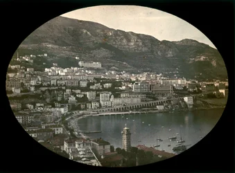 De stad en golf van Monaco
