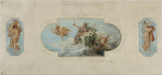 Schets voor het stadhuis van Asnières: Allégorie des Arts (plafond van de feestzaal), tussen 1900 en 1903