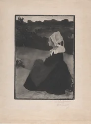 Zittende Bretonse Vrouw, c.1893