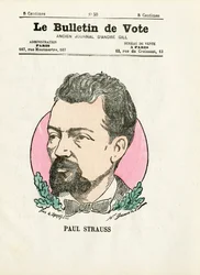 Ballot 2e serie, Satirisch in kleuren: Strauss Paul - Illustratie door Henri Demare