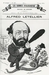 Karikatuur van Alfred Letellier, uit 