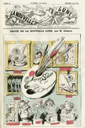 Illustratie van Henri Demare voor de omslag van La Nouvelle Lune