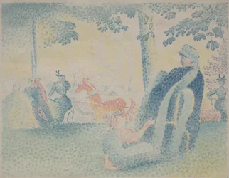 In het park