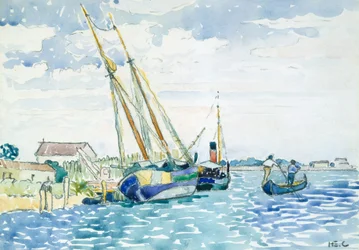 Mariene scène Boten bij Venetië, 1903