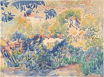 De tuin van de kunstenaar in Saint-Clair, 1904-5