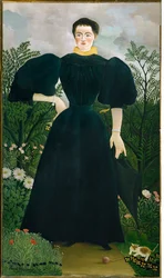 Portret van Mme M. (olieverf op doek)