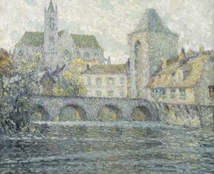 Moret Landschap, de Brug; Paysage Moret, Le Pont