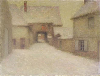 Sneeuw, het Oude Dorp, Gerberoy