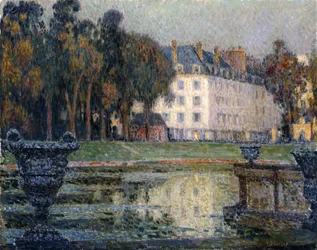 De Neptunusfontein in de Schemering