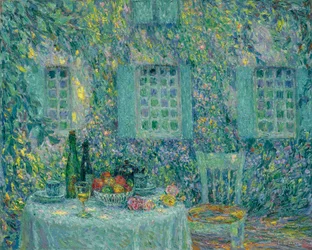 De tafel. De zon op de bladeren, Gerberoy