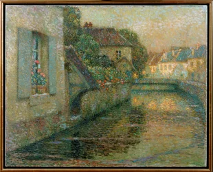 De brug bij Gisors (schilderij op doek)