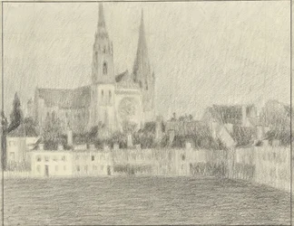 Gezicht op Chartres