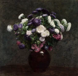 Asters in een vaas