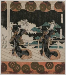 De Dans in Furuichi voor de Hisagataya Groep