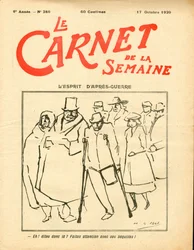 Omslag van Le Carnet de la semaine, Satirisch in kleuren