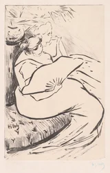 Zittende vrouw, ca. 1895-1900