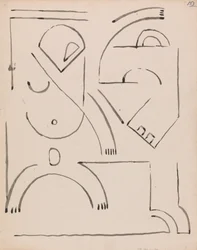 Abstracte figuurcompositie