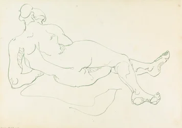 Liggende vrouwelijke figuur